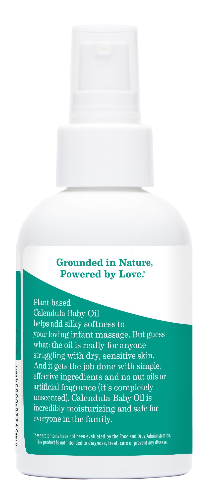 Earth Mama Calendula Baby Oil | Massage Oil for Newborn Skin Care, Dry Skin & Scalp Moisturizer, Fragrance Free, 4-Fluid Ounce