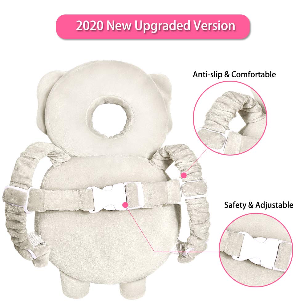 Baby Head Protector & Baby Knee Pads For Crawling,Toddlers Head Safety Pad Adjustable Backpack,Baby Back Protection For Walking