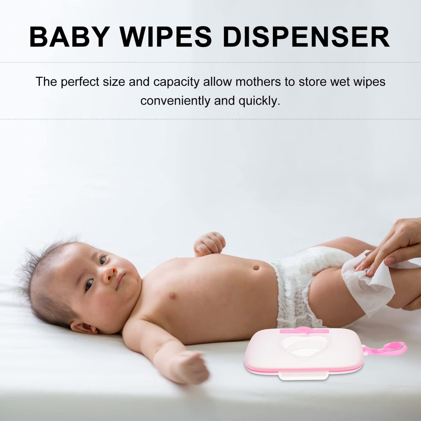 Healifty Portable Wipes Dispenser Baby Wipe Holder Portable Wipes Case Reusable Refillable For Outdoor Travel Wipe Carrying Pouc