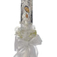 Swea Pea & Lilli White Virgin Mary Baptism Candle Set Kit For Christenings With Shell And Favors