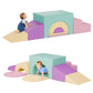 Tolead Soft Foam Climbing Blocks Set - Large 5-In-1 Soft Play Toys Crawling & Sliding Climbing Arch For Toddlers, Foam Playset F