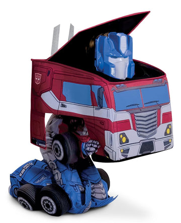 Disguise Optimus Prime Costume, Official Converting Transformer Costumes For Boys, Convertible Character Suit, Kids Size Small (