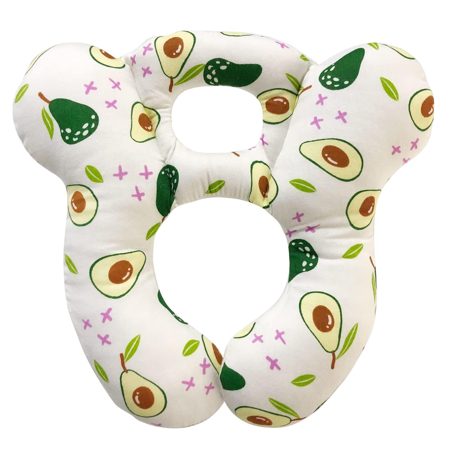Deezomo Baby Travel Pillow,Soft And Skin Friendly Kids Cushion For Car Seat - Newborn Pillow For Pushchair,Car Seat,Travel (Whit