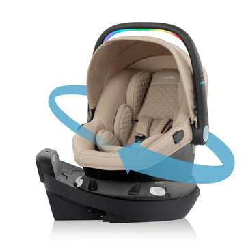 Evenflo Revolve180 LiteMax NXT Rotating Rear-Facing Lightweight Preemie and Infant Car Seat 3-30lbs. with SensorySoothe. Easy In