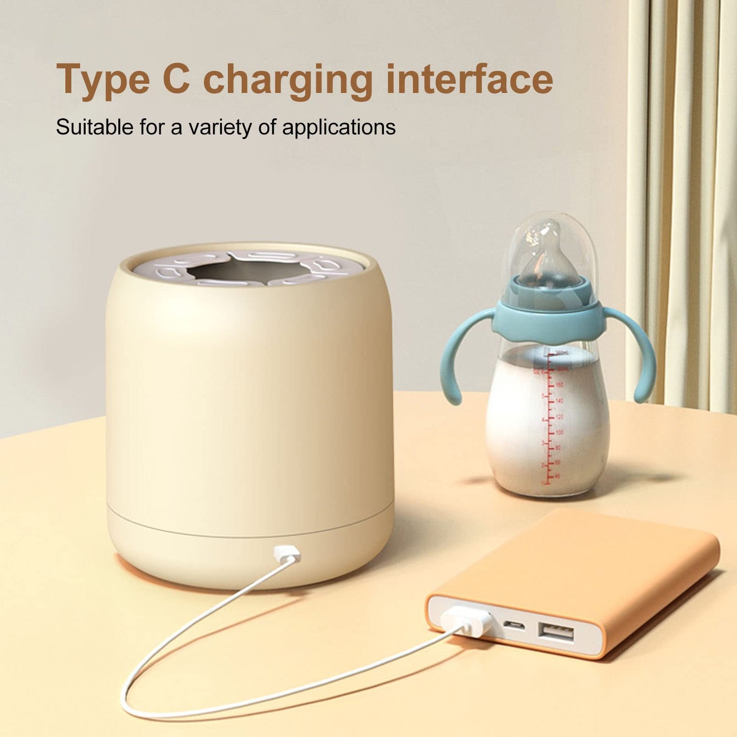 Baby Formula Mixer, 3 Gears Electric Automatic Baby Milk Bottle Shaker, Shake Milk Evenly And Less Bubbles, 1200Mah Battery, Pre