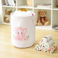 INough Baby Basket Pink Hamper Large Kids Hamper Baby Laundry Hampers for Nursery Girl, Girls Laundry Baskets for Kids, Dirty Cl