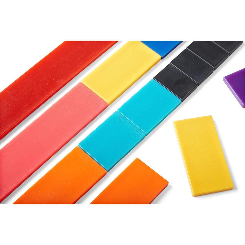 hand2mind Plastic Rainbow Blank Fraction Tiles, Montessori Math Materials, Fraction Manipulatives, Unit Fraction, Fraction Bars