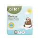 .Allter Breeze Baby Diaper Pants  M Size (712 Kgs) | 32 Count, Pack Of 1 | Airfit Technology For Breathable Comfort| Dermat Te
