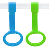 Baby Pull Up Rings, 2 Pcs Bed Stand Up Assistant, Play Gym Crib Pull Ring For Toddler Kids Children Walking Training Tool(Blue A