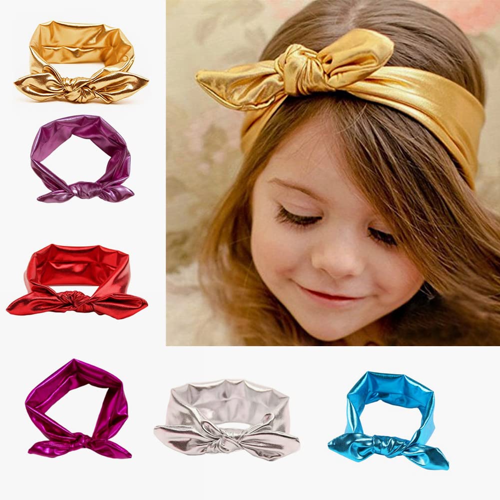 Aisibo Baby Headbands, Children Big Bow Elasticity Headband Kids For Girls Newborn Infant Toddlers Kids (Pink)