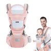 Snowie Soft 6 In 1 Baby Carrier Hip Seat Travel Kangaroo Hip Seat With Detachable Belt Multifunctional Seats With Storage Design
