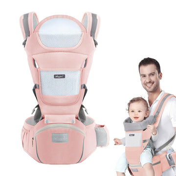 Snowie Soft 6 In 1 Baby Carrier Hip Seat Travel Kangaroo Hip Seat With Detachable Belt Multifunctional Seats With Storage Design