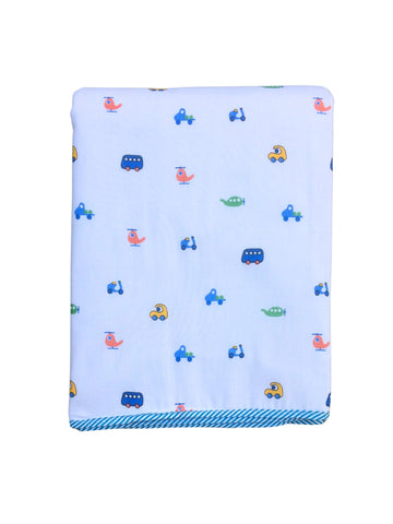 Junior Drive  Soft Cotton Printed All Season Single Quilt/Blanket for a Newborn Baby(02 Years)100 x 90 CMS(LightweightReve