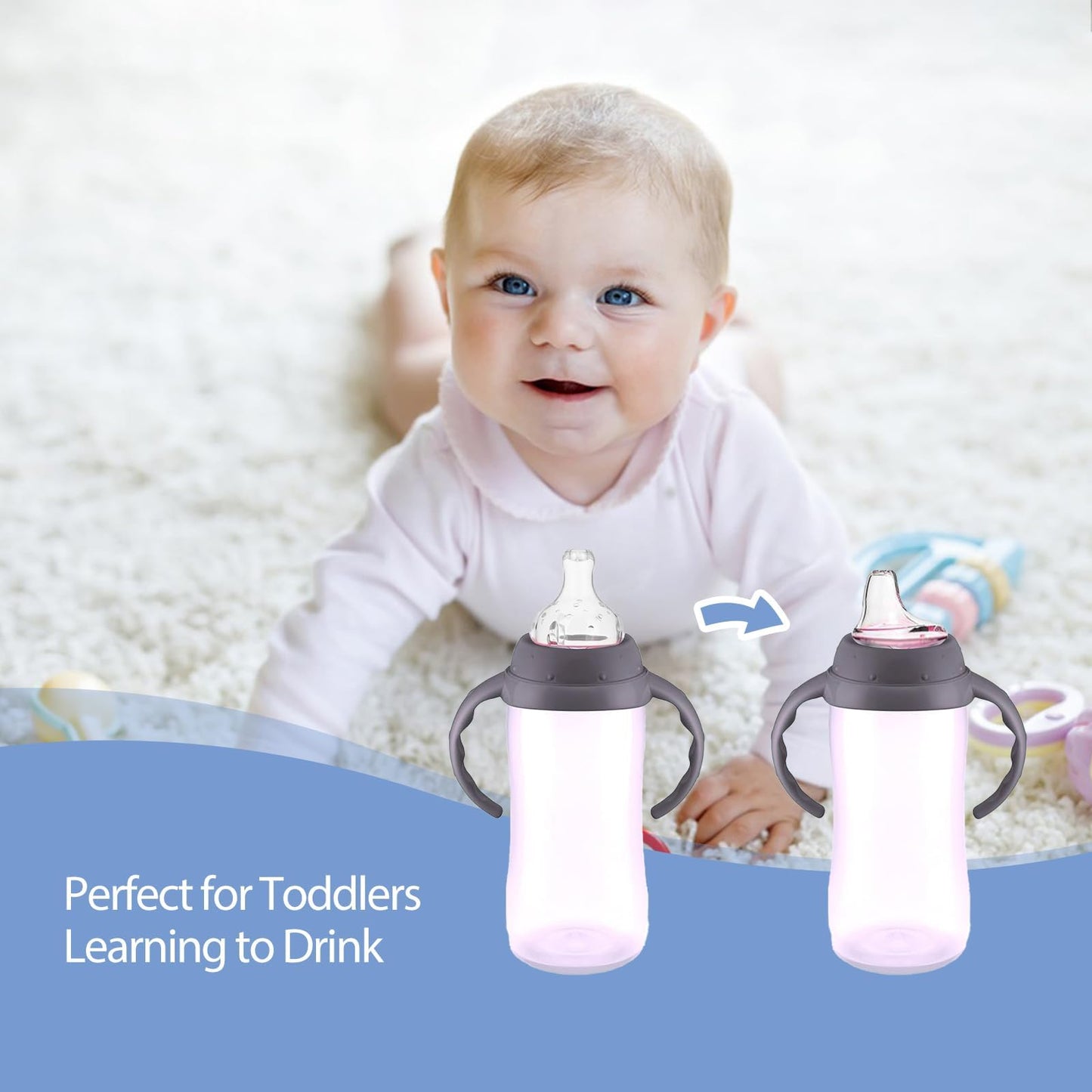 4/6 Packs Replacement Silicone Spout Compatible With Nuk Learner Cup & Active Cup, Soft Transition Spout For Sippy Cups, Leak-Pr