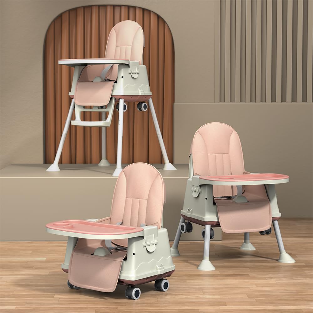 Staranddaisy High Chair For Baby/Baby Feeding Chair For 0 To 5 Years With 4 In1 Multifunctions/High Chair With Height Adjustabl