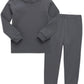 Vaenait Baby Infant Toddler Kids Cotton Sleepwear Pajama Pjs 2Pcs Set Basic Warmgrey Jm