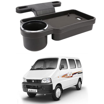 Oshotto (FT04) Foldable Car Auto Headrest Rear Back Seat Table Drink Food Cup Tray Holder Compatible with Maruti Suzuki Eeco/Ve