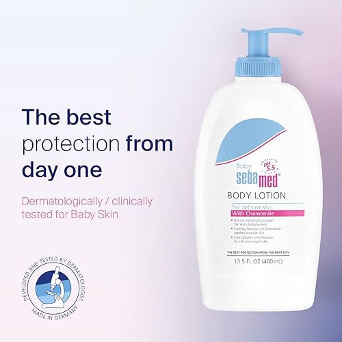 SEBAMED Baby Lotion pH 5.5 Ultra Mild Hydration Dermatologist Recommended Non-Greasy Moisturizer for Delicate Skin 13.5 Fluid Ou
