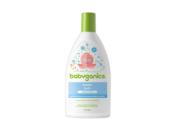 Babyganics Bubble Bath, Non-Allergenic, Gently Cleanses, Fragrance Free, 20 Fl Oz, Packaging May Vary