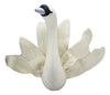 Ebros Gift Fiona Walker England Handmade Organic Baby Animal White Swan Head With Cascading Tail Feathers Wall Decor The Origina