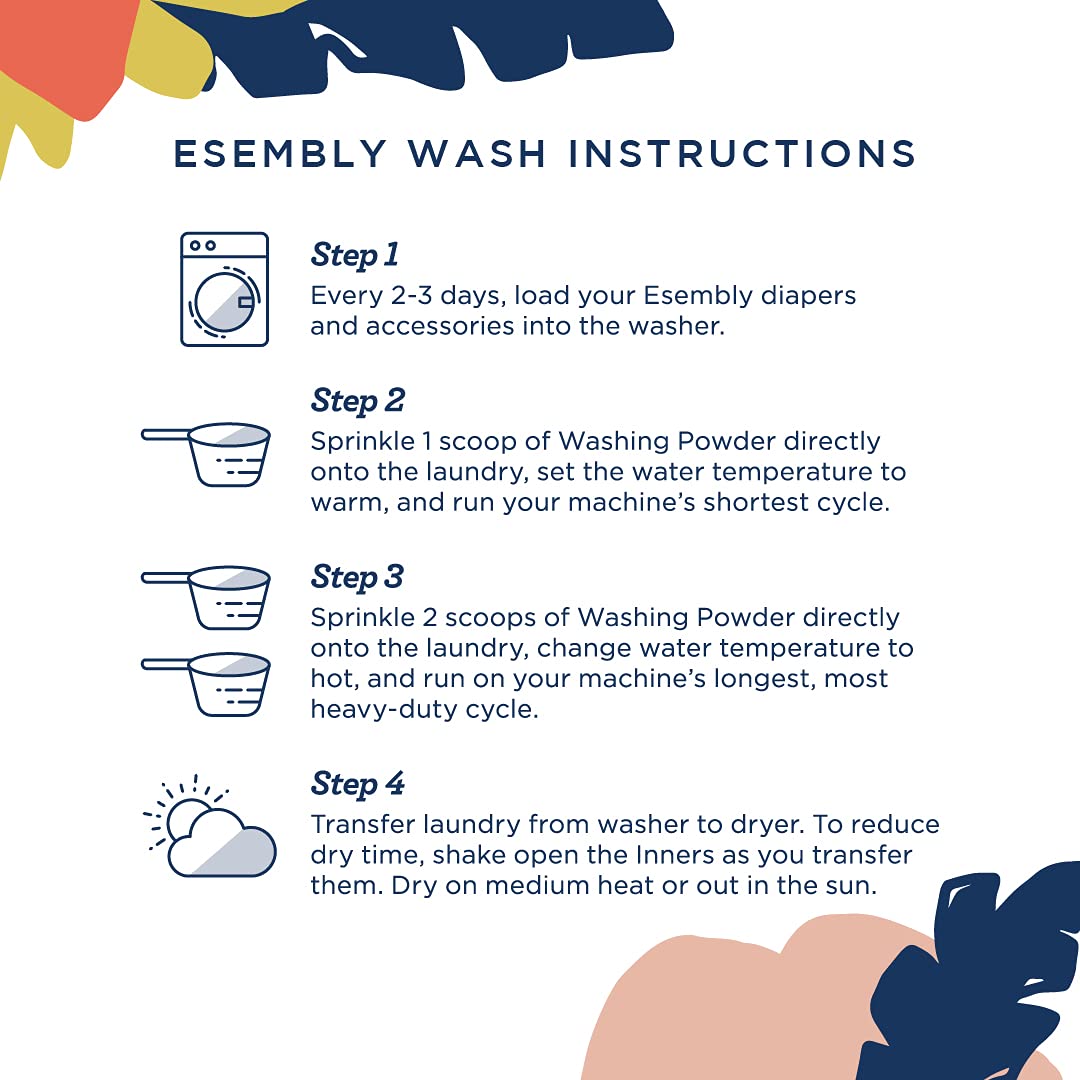 Esembly Overnighters - Organic Cotton Cloth Diaper Booster Inserts with Stay-Dry Fleece - Reusable Nighttime Absorbency Doublers
