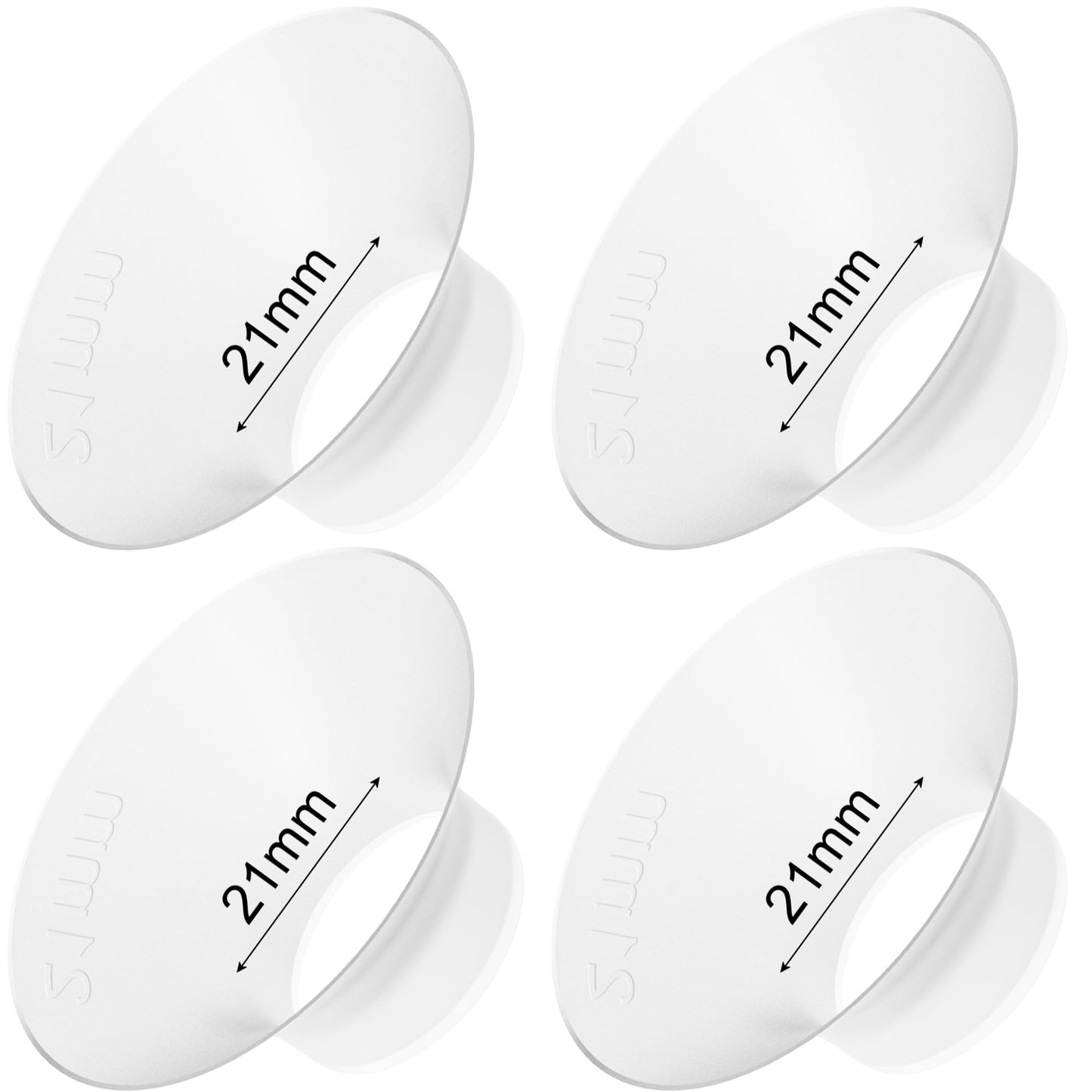 Gotocut Flange Inserts 21Mm Compatible With For M5/M6/M9/V1 Pro/V2 Pro/V1/V2 Momcozy Breast Pump, Short Flange Insert For Elvie