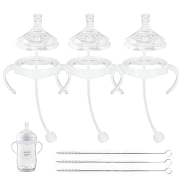 Straw Cup Soft Conversion Kit For Philips Avent Natural Baby Bottle, Toddler Transition Kit With Silicone Straw Top Nipple, Weig