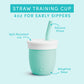 Munchkin Cest Silicone! Open Training Cup With Straw For Babies And Toddlers 6 Months+, 4 Ounce, Mint