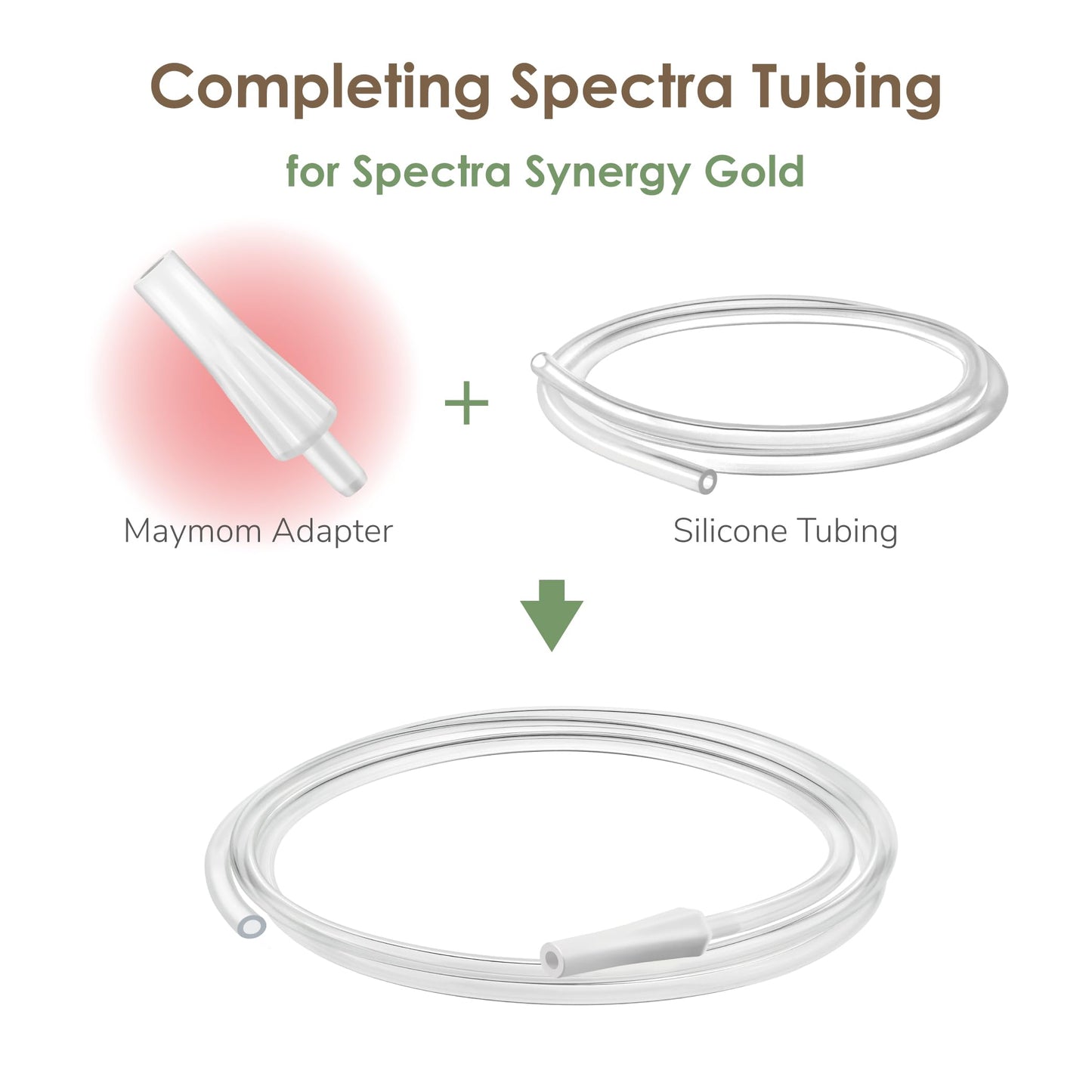 Maymom Tubing Adapter Compatible With Spectra Synergy Gold Dual Adjustable Electric Breast Pump; Pump Parts Accessories ; To Ada