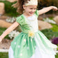 Little Adventures Classic Lily Pad Princess Dress Up Costume (Small Age 1-3) - Machine Washable Child Pretend Play And Party Dre