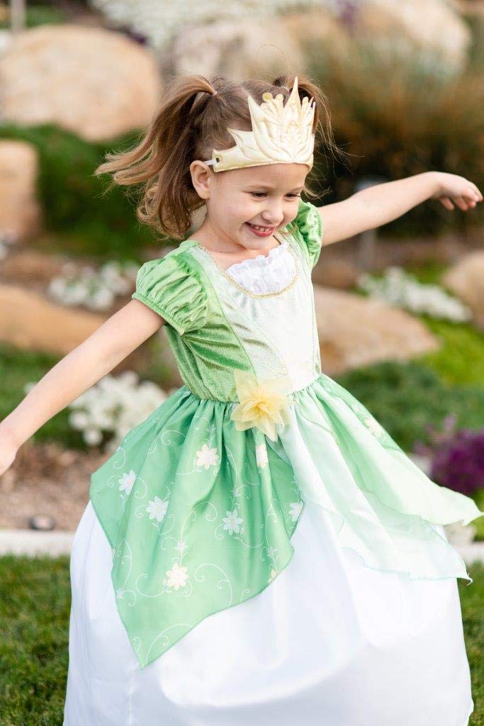 Little Adventures Classic Lily Pad Princess Dress Up Costume (Small Age 1-3) - Machine Washable Child Pretend Play And Party Dre
