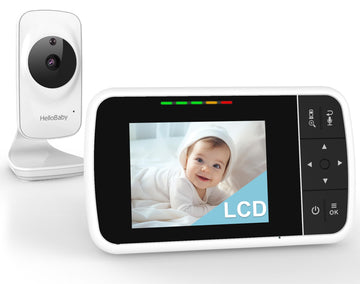 Hellobaby Baby Monitor With Camera And Audio, 3.5'' Video Baby Monitor With 3000Mah High-Capacity Battery, Baby Monitor No Wifi,
