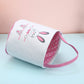 Waarms 2 Pack Easter Bunny Basket Bags For Kids, Canvas Cotton Personalized Egg Basket Hunt Bags Cute Rabbit Print Buckets For E