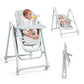 High Chairs for Babies and Toddlers, Portable Baby Swings for Infants with 5 Point Harness,High Chair with Wheels Adjustable Hei