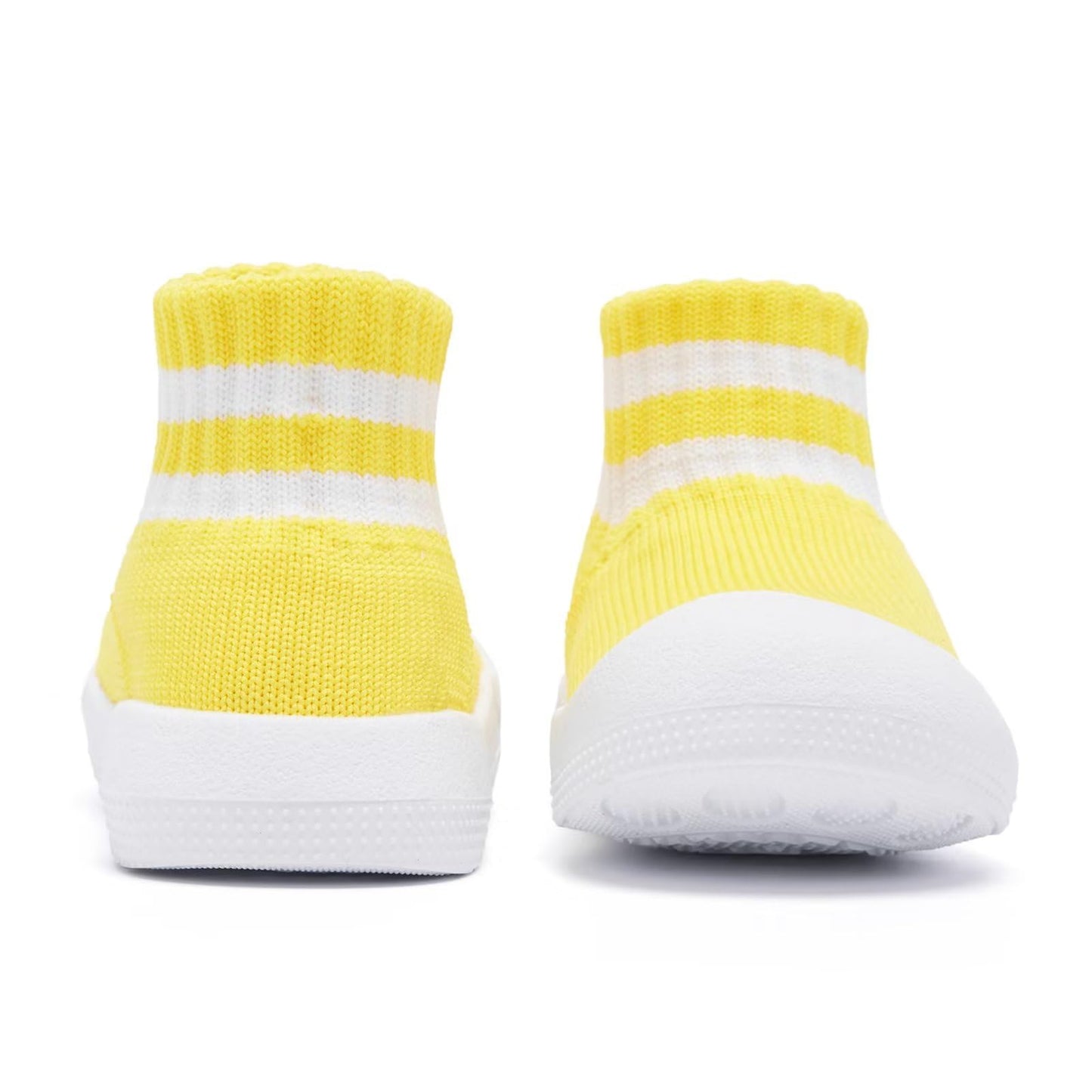Baby Shoes Girls Boys Baby Sock Shoes With Grip Infant First Walker Shoes Toddler Slipper Non Slip Size 4.5 Yellow