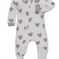 Zippyjamz - Zipper Organic Sleeper Footed Baby Pajamas With Inseam Zipper (Stole My Heart, 12-18 Months)