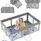 Foldable Large Baby Playpen 50'  71', Playard For Babies And Toddlers, Portable Safety Baby Fence Lightweight,No Installation,
