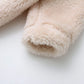 Baby Gilr'S Fluzzy Onesie Toddlers Cute Bear Jumpsuit Hooded Rompers With Zipper Beige 6-9M