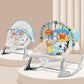 Infantso Baby Rocker & Bouncer For 0 To 2 Years (Dark Blue), Portable Chair For Newborn With Mosquito Net, U-Shaped Pillow With 
