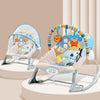 Infantso Baby Rocker & Bouncer For 0 To 2 Years (Dark Blue), Portable Chair For Newborn With Mosquito Net, U-Shaped Pillow With 