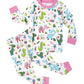 Toddler Girl Pajamas Sets Long Sleeve Cotton Pajamas Baby Girls Clothes PJs Two Piece Kids Jammies 2 to 10 Years, Dinosaur96, 3