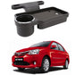 Oshotto (FT04) Foldable Car Auto Headrest Rear Back Seat Table Drink Food Cup Tray Holder Compatible with Toyota Etios  Black