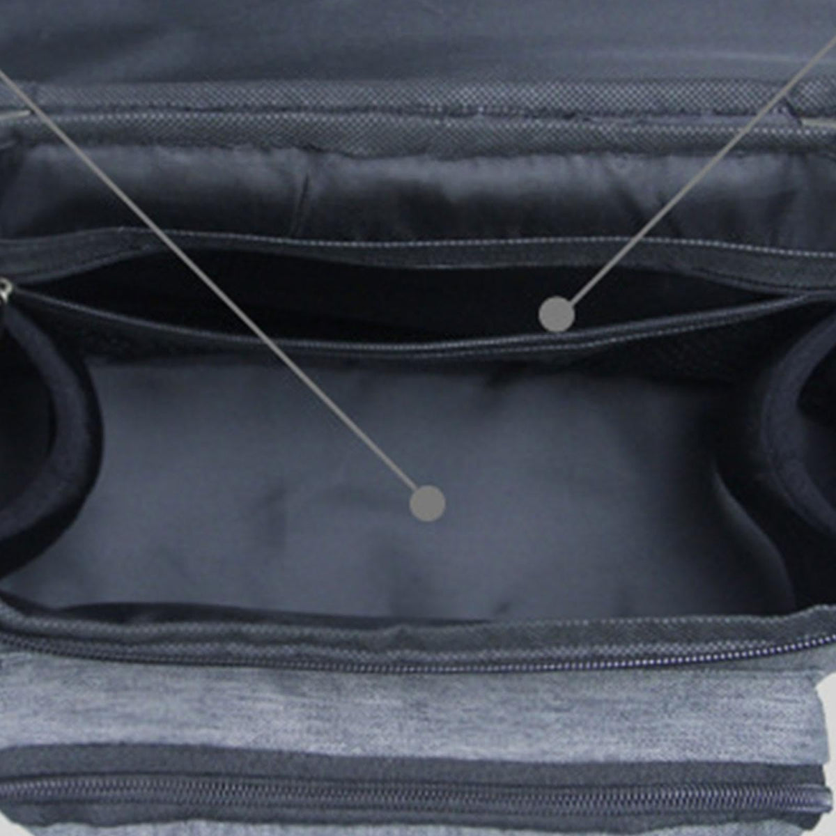 ATORSE Baby Stroller Organizer Zippered Pockets Stroller Cover for Umbrella Outdoor Gray|Baby|Strollers & Accessories|Stroller A