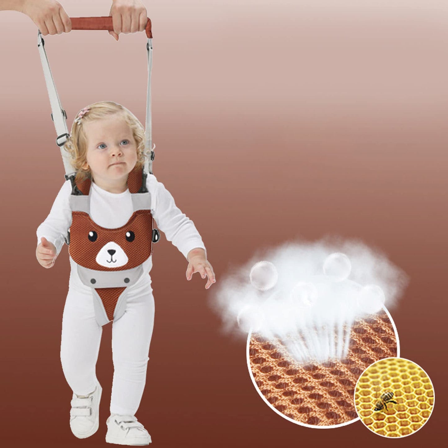 Baby Walkers, Handheld Kids Walker Helper, Baby Walking Helper Hand Baby Walking Harnesses With Detachable Crotch 4 Wearing Ways