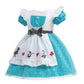 Dressy Daisy Tulle Dress For Toddler Girls Halloween Fancy Party Costume Summer Outfits Size 4T Blue, Style 24