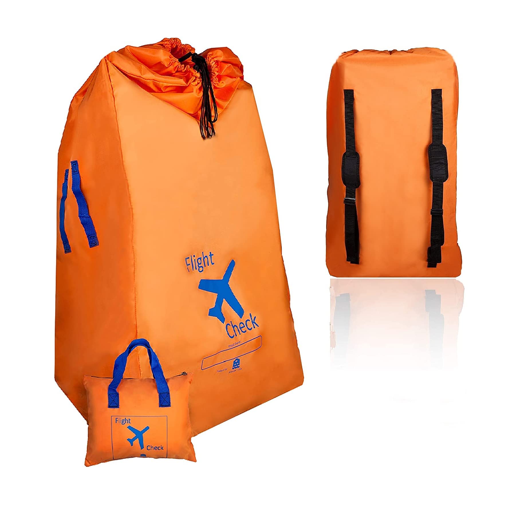 Alnoor Usa Gate Check Bag For Single & Double Stroller Travel Bag For Air Plane | Extra Large & Ultra Durable - Includes Padded