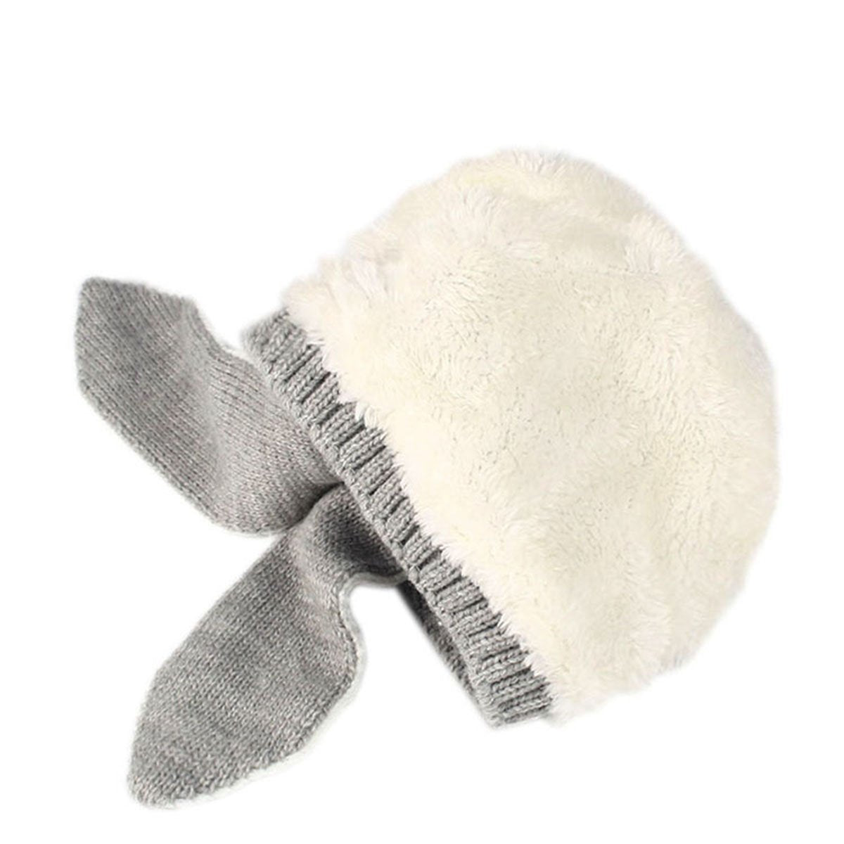 Beanies For Toddler Girls, Winter Unisex Baby Toddler Knitted Hat Long Rabbit Ear Style Cute Cap Pink(Plus Cashmere)