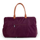 Childhome Original Mommy Diaper Bag - Large Tote for Travel and Hospital - Pregnancy Must Haves (Aubergine)