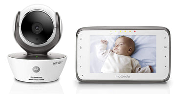 Motorola MBP854CONNECT Dual Mode Baby Monitor with 4.3-Inch LCD Parent Monitor and Wi-Fi Internet Viewing, 720p