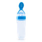 Luvlap Feeding Spoon With Squeezy Food Grade Silicone Feeder Bottle, For Infant Baby, 90Ml, Bpa Free